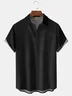 Tall Size Moisture-wicking Solid Color Chest Pocket Casual Shirt