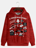 Christmas Retro Poster Hoodie Sweatshirt