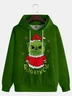 Christmas Green Dog Monster PURINCH Hoodie Sweatshirt