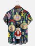 Moisture-wicking Christmas Nutcracker Chest Pocket Casual Shirt