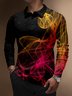 Moisture Wicking Art Abstract Print Gradient Golf Polo
