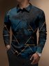 Moisture Wicking Artistic Abstract Geometric Gradient Golf Polo