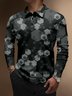 Moisture Wicking Technology Sci-fi Mechanical Armor Golf Polo