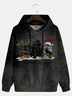 Christmas Planet Robot Hoodie Sweatshirt