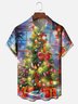 Moisture-wicking Christmas Tree Gift Chest Pocket Casual Shirt