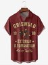 Tall Size Moisture-wicking Christmas Griswold Chest Pocket Casual Shirt