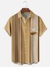 Moisture-wicking Christmas Cinnamon Tea Chest Pocket Bowling Shirt