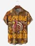 Moisture-wicking Thanksgiving Day Gobble Til You Wobble Chest Pocket Casual Shirt