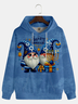 Happy Hanukkah Gnome Menorah Art Hoodie Sweatshirt