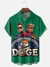 Moisture-wicking Trump Doge Chest Pocket Casual Shirt