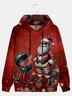 Christmas BBQ Santa Hoodie Sweatshirt
