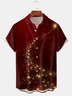 Moisture Wicking Christmas Chest Pocket Casual Shirt