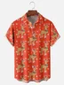 Moisture-wicking Christmas Red-Nosed Reindeer Chest Pocket Casual Shirt