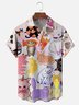 Moisture-wicking Funky Cats Chest Pocket Casual Shirt