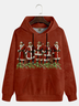 President Trump Santa Claus Red Hoodie Sweatshirt