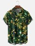 Moisture Wicking Christmas Star Decoration Chest Pocket Casual Shirt