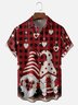 Moisture Wicking Valentine's Day Heart Gnome Chest Pocket Casual Shirt
