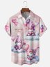 Moisture-wicking St Valentine Lover Heart Gnomes Chest Pocket Casual Shirt