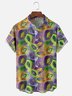 Holiday Leisure Festival Elements Carnival Geometric Gradient Pattern Hawaiian Print Shirt Top