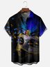 Moisture-wicking Mardi Gras Carnival Mask Chest Pocket Casual Shirt
