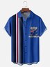Moisture-wicking Australia Day Koala Chest Pocket Bowling Shirt