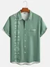 Tall Size Tropical Floral Print Short Sleeve Casual Shirt