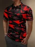 Moisture Wicking Abstract Paint Golf Polo