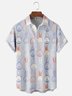 Moisture-wicking Easter Rabbit Chest Pocket Casual Shirt