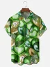 Moisture-wicking St. Patrick's Day Shamrock Balloons Chest Pocket Casual Shirt