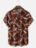 Moisture-wicking Art American Football Chest Pocket Hawaiian Shirt