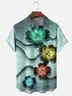 Moisture-wicking St. Patrick's Day Crystal Clover Chest Pocket Hawaiian Shirt