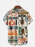Moisture-wicking Bigfoot Logo Art Chest Pocket Hawaiian Shirt