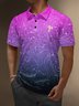 Moisture Wicking Hawaiian Coconut Tree Gradient Color Golf Polo