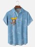 Moisture-wicking Monkey Banana Chest Pocket Hawaiian Shirt