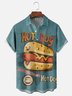 Moisture-wicking Hot Dog Chest Pocket Casual Shirt