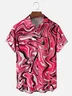 Moisture-wicking Gradient Color Chest Pocket Casual Shirt