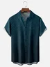 Moisture-wicking Gradient Geomatric Chest Pocket Casual Shirt