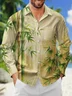 Moisture Wicking Bamboo Gradient Chest Pocket Long Sleeves Hawaiian Shirt