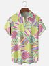 Moisture-wicking Easter Abstract Egg Art Chest Pocket Casual Shirt
