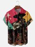 Moisture-wicking Mexican Skeleton Guitar Music Chest Pocket Casual Shirt