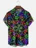 Moisture-wicking Gradient Ring Chest Pocket Casual Shirt