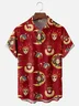 Moisture-wicking Mardi Gras Mask Moon Chest Pocket Casual Shirt
