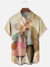 Moisture-wicking Happy Women's Day Art Painting Chest Pocket Casual Shirt