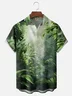 Moisture-wicking Rainforest Scenery Chest Pocket Hawaiian Shirt