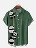 Moisture Wicking Bamboo Panda Chest Pocket Hawaiian Shirt