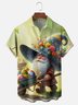 Moisture-wicking Happy Easter Gnome And Egg Art Chest Pocket Casual Shirt