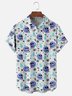 Moisture-wicking Cinco de Mayo Day of the Death Skeleton Floral Chest Pocket Casual Shirt