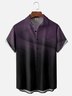 Moisture-wicking Gradient Color Chest Pocket Casual Shirt