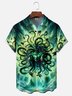 Moisture-wicking Medusa Snake Chest Pocket Casual Shirt