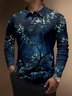 Moisture Wicking Flower Branches Gradient Color Golf Polo